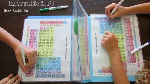 664 Teach Kids Chemistry With This Homemade Periodic Table Battleship Game