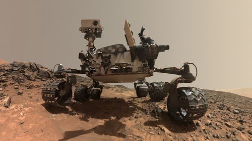 Curiosity on Mars. Image Credit: NASA