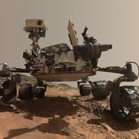 Curiosity on Mars. Image Credit: NASA