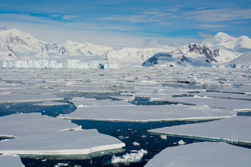 Antarctic ice contains ancient air bubbles that can help us understand climate change.