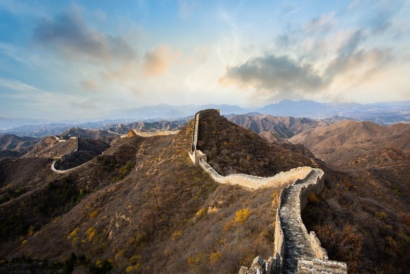Jinshanling Great Wall of China, located in Hebei province