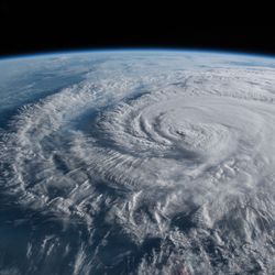 Hurricane Florence, seen from the International Space Station in 2018. Atlantic hurricane season runs from June 1 to Nov. 30.