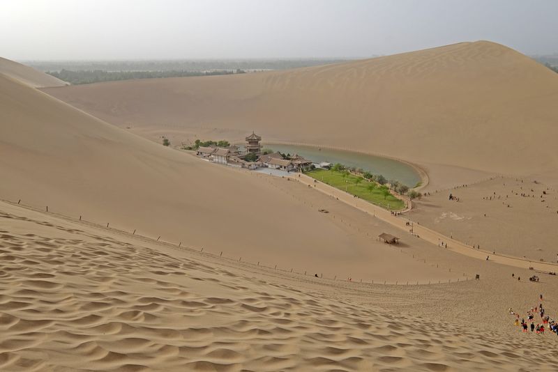 Sand dune at Dunhuang china