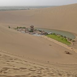 Sand dune at Dunhuang china