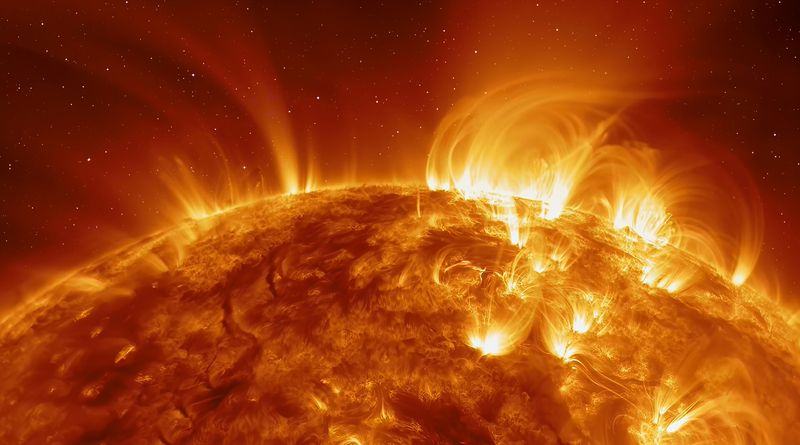 The Sun during a magnetic storm.