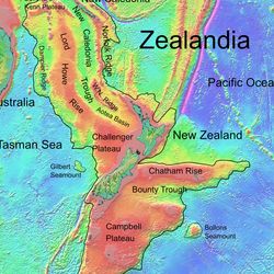 A map of the landmass that makes up the eighth continent.  