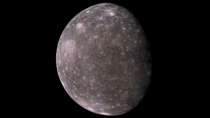 Callisto, Jupiter's second-largest moon.