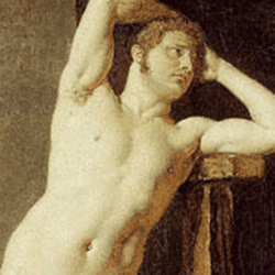 A male nude painting.