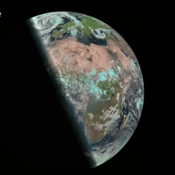 Animation showing how Earth's tilt affects length of day. 