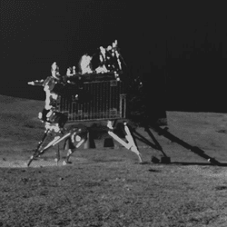 The Vikram lander on the Moon.